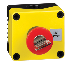 1DE.01.03AB - Control Stations Enclosure with a Emergency Stop key release