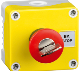 1DE.01.03AG - Control Stations Enclosure with a Emergency Stop key release
