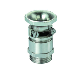 Cable Glands/Grommets - Nickel Plated Brass Metric Cable Glands - 23.629M40