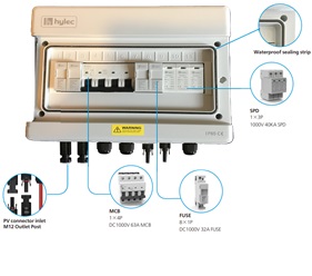 Solar Power Connection - Combiner Boxes - TCB-WKA-2I1O-1000V