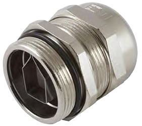 Cable Glands/Grommets - Nickel Plated Brass Metric Cable Glands - K150-1012-00