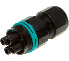 Weatherproof/Waterproof Connectors Range - TeePlug & Sockets - THB.387.B4A