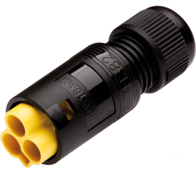Weatherproof/Waterproof Connectors - TeePlug & Sockets - THB.382.A2A.AG