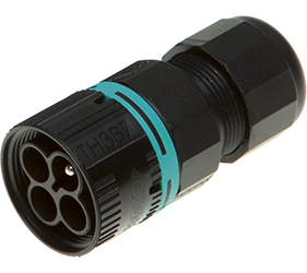Weatherproof/Waterproof Connectors - TeePlug & Sockets - THB.387.A3A