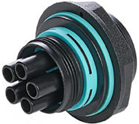 Weatherproof/Waterproof Connectors - TeePlug & Sockets - THB.387.F5A