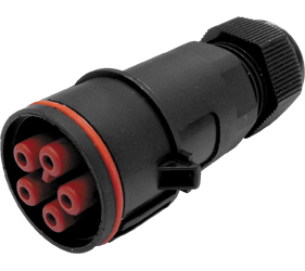 Weatherproof/Waterproof Connectors - TeePlug & Sockets - THB.404.B2A.AG