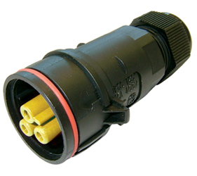 Weatherproof/Waterproof Connectors - TeePlug & Sockets - THB.404.B2G.AG