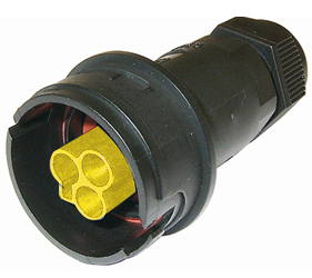 Weatherproof/Waterproof Connectors - TeePlug & Sockets - THB.405.A2G.AG