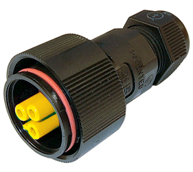 Weatherproof/Waterproof Connectors - TeePlug & Sockets - THB.405.B2G.AG