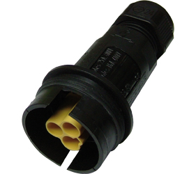 Weatherproof/Waterproof Connectors - TeePlug & Sockets - THB.408.A2G.AG