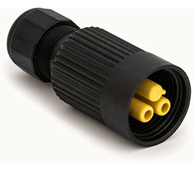 Weatherproof/Waterproof Connectors - TeePlug & Sockets - THB.384.B2A.AG