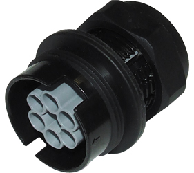 Weatherproof/Waterproof Connectors - TeePlug & Sockets - THF.409.A1A