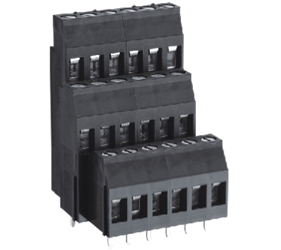PCB Terminal Blocks, Connectors and Fuse Holders - Rising Clamp - Triple Decker PCB - TL324VH3-33PKS