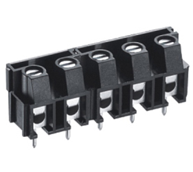 PCB Terminal Blocks, Connectors and Fuse Holders - Through Hole Mount/Wire Protected - TL400V-09PGS