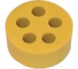 Weatherproof/Waterproof Connectors - Accessories - 600022400 - 5 Hole yellow grommet reducer insert