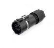 Weatherproof/Waterproof Connectors - TeePlug & Sockets - THB.389.B5A - Mini Socket, 5 pole Screw terminal, 7mm to 13mm cable diameter, IP68 rated 17.5A (AC/DC), 500V, 1 cable entry Contact Markings: 1-2-3-4-5