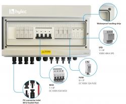 Solar Power Connection - Combiner Boxes - TCB-WKA-4I1O-1000V