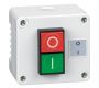 Control Stations - Dual Pushbutton, Single Switch Housing - 1DE.01.10AG - Grey cover, grey base, double push button red/green