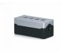 Enclosures - Rectangular Enclosures/Junction Boxes - DE04D-P-GB-4 - Size 4, Deep base Polycarbonate material black base grey lid with 4 holes