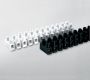 Emech Terminals/Accessories - Pillar Terminal Blocks - HY434/12 PLPW - 12 pole white polypropylene fused pillar terminal block 12mm pitch 57a 450v