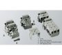 Emech Terminals/Accessories - Fused Pillar Terminal Blocks - HY133/5 LPMT - 5 pole grey polyamide PA6.8 wire protected fused pillar terminal block 10mm pitch 24a 450v