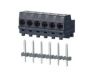 PCB Terminal Blocks, Connectors and Fuse Holders - Plug and Socket PCB Terminal Blocks - SP14505HBPC - 5 Pole horizontal spring PCB terminal block 5mm pitch 16A 250V