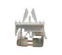 Emech Terminals/Accessories - Accessories - THA.350.A1A - DIN rail terminal block support for pillar style terminal blocks pitch 8,10 & 12mm. compatible with g-32 and h-35 din rails.