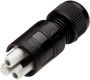 Weatherproof/Waterproof Connectors - TeePlug & Sockets - THF.382.B2A - TeePlug Powersocket 2 pole Crimp terminal 7mm to 9.5mm cable diameter, 1.5 mm max conductor size IP40 17.5A 400V 1 cable entry