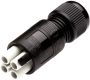 Weatherproof/Waterproof Connectors - TeePlug & Sockets - THF.382.B4A - TeePlug Powersocket 4 pole Crimp terminal 7mm to 9.5mm cable diameter, 1.5 mm max conductor size IP40 17.5A 400V 1 cable entry