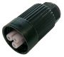 Weatherproof/Waterproof Connectors - TeePlug & Sockets - THF.384.M2A - TeePlug Powersocket 2 pole Crimp terminal 7mm to 12mm cable diameter, 1.5 mm max conductor size IP54 17.5A 400V 1 cable entry
