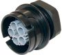 Weatherproof/Waterproof Connectors - TeePlug & Sockets - THF.406.A1A - TeePlug Panel-mount 5 pole Crimp terminal 7mm to 14mm cable diameter, 1.5 mm max conductor size IP68 17.5A 400V 1 cable entry