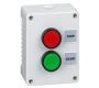Control Stations - Push Buttons, Flush Head - 1DE.02.02AG - Two switch, grey cover, grey base, red and green start stop