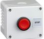 Control Stations - Push Buttons, Flush Head - 2DE.01.04AG - Single switch,grey cover, grey base, red flush push button