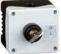 Control Stations - Selector Switches - 2DE.01.09AB - Key 2 position selector, grey cover.
