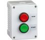 Control Stations - Push Buttons, Flush Head - 2DE.02.02AG - Two switch, grey cover, grey base, red and green start stop