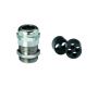 Cable Glands/Grommets - Nickel Plated Brass Metric Cable Glands - 50.632 M/zXz - Perfect cable gland M32 with multiple sealing insert, see comments. Thread length 8