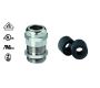 Cable Glands/Grommets - Nickel Plated Brass Metric Cable Glands - 50.612 M/R - Perfect cable glandwith reducer insert M12X1,5 thread length 5, min/max cable dia 2-5
