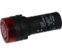 Switches and Lamps - Lamps - DBZ22-RA - LED Lamp with buzzer flush head, red cap AC.DC24V