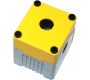Enclosures - Rectangular Enclosures/Junction Boxes - DE01D-P-YG-1 - Size 1, deep base polycarbonate material yellow lid grey base with 1 hole