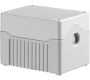 Enclosures - Rectangular Enclosures/Junction Boxes - DE02D-A-GG-0 - Size 2, deep base ABS material grey lid grey base with 0 holes