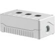 Enclosures - Rectangular Enclosures/Junction Boxes - DE03S-A-GG-3 - Size 3, standard base ABS material grey lid grey base with 3 holes