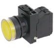 Switches and Lamps - Switches - DLB22-F11YE - Flush head switch 1a 1b, Yellow cap AC.DC100-120V