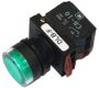 Switches and Lamps - Switches - DLB22-F11GI - Flush head switch 1a 1b, green cap AC.DC220-240V