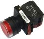 Switches and Lamps - Switches - DLB22-F11RE - Flush head switch 1a 1b, red cap AC.DC100-120V