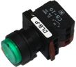 Switches and Lamps - Switches - DLB22-P11GI - Elevated head push push release 1a 1b, green cap AC.DC220-240V