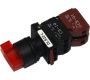 Switches and Lamps - Switches - DLS22-L022R - Long shaft 3 position spring return 2a 2b red