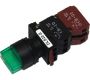 Switches and Lamps - Switches - DLS22-S022G - Normal shaft 3 position spring return 2a 2b green