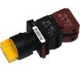 Switches and Lamps - Switches - DLS22-S022Y - Normal shaft 3 position spring return 2a 2b Yellow