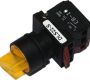 Switches and Lamps - Switches - DLS22-S111Y - Normal shaft 2 position spring return 1a 1b Yellow