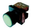 Switches and Lamps - Switches - DPB22-L11G - Flush head Alternate action push button 1a 1b green cap